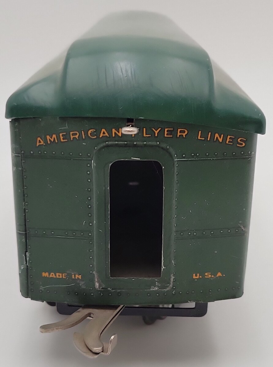 American Flyer 4040 Vintage Standard AF Lines REA Dark Green Baggage Car