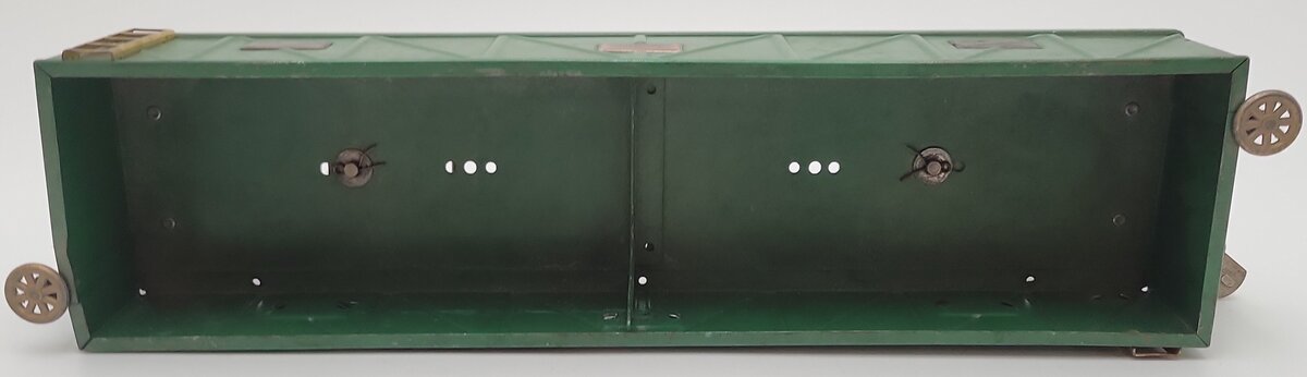 American Flyer 4017 Vintage Standard Gauge Green Tinplate Gondola VG