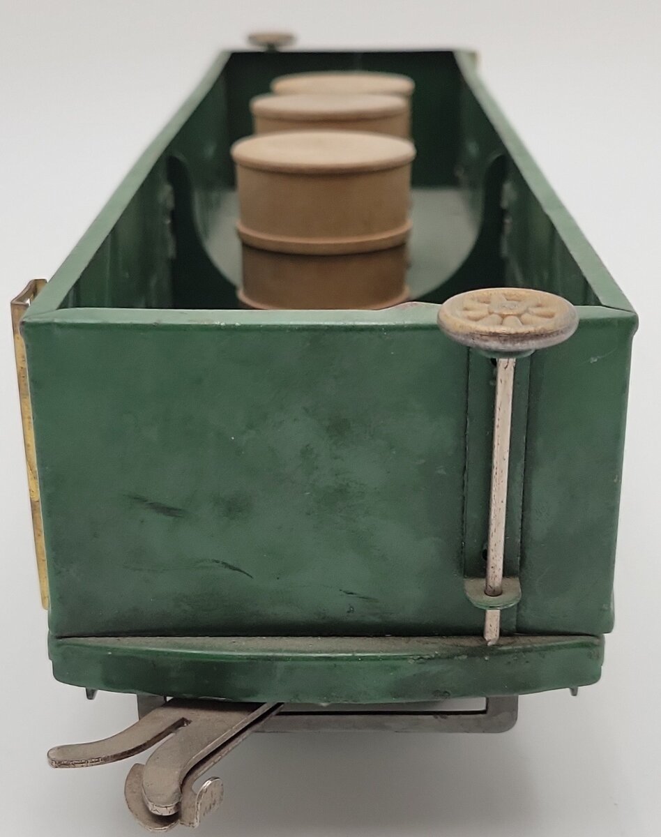 American Flyer 4017 Vintage Standard Gauge Green Tinplate Gondola VG