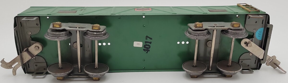 American Flyer 4017 Vintage Standard Gauge Green Tinplate Gondola VG