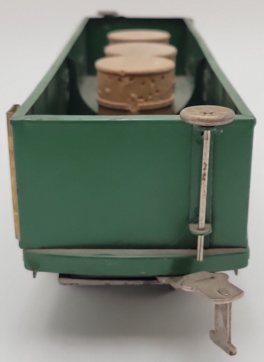 American Flyer 4017 Vintage Standard Gauge Green Tinplate Gondola VG
