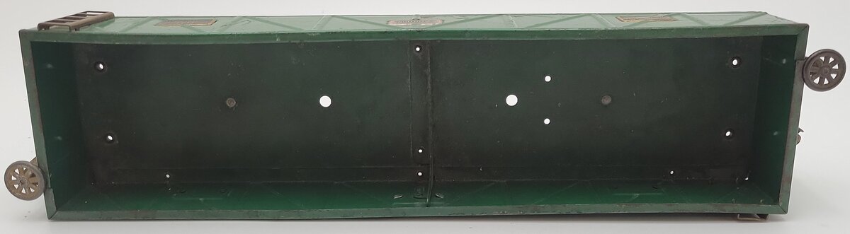 American Flyer 4017 Vintage Standard Gauge Green Tinplate Gondola VG