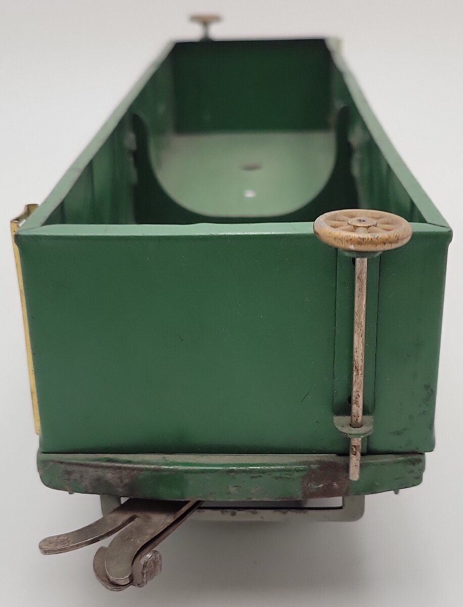 American Flyer 4017 Vintage Standard Gauge Green Tinplate Gondola VG