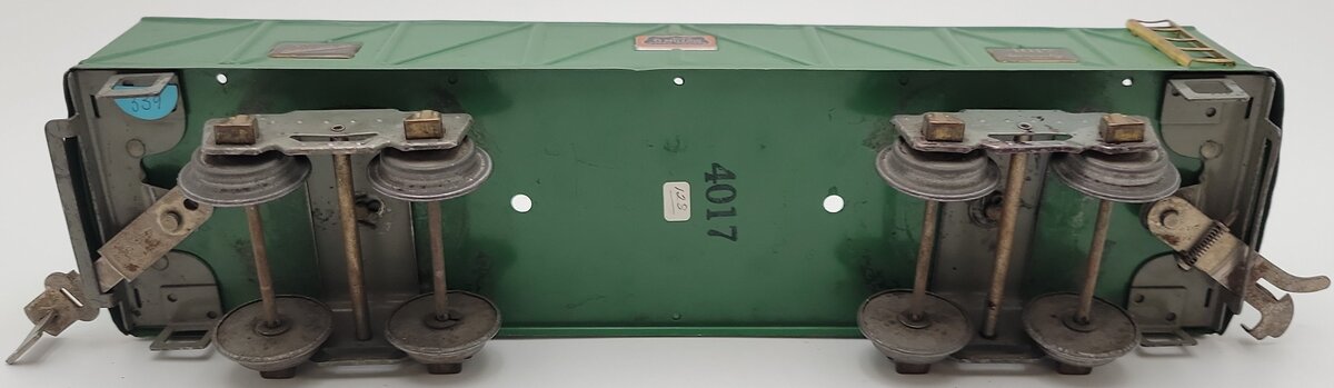 American Flyer 4017 Vintage Standard Gauge Green Tinplate Gondola VG