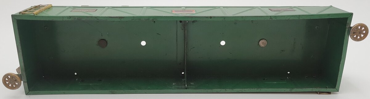 American Flyer 4017 Vintage Standard Gauge Green Tinplate Gondola VG