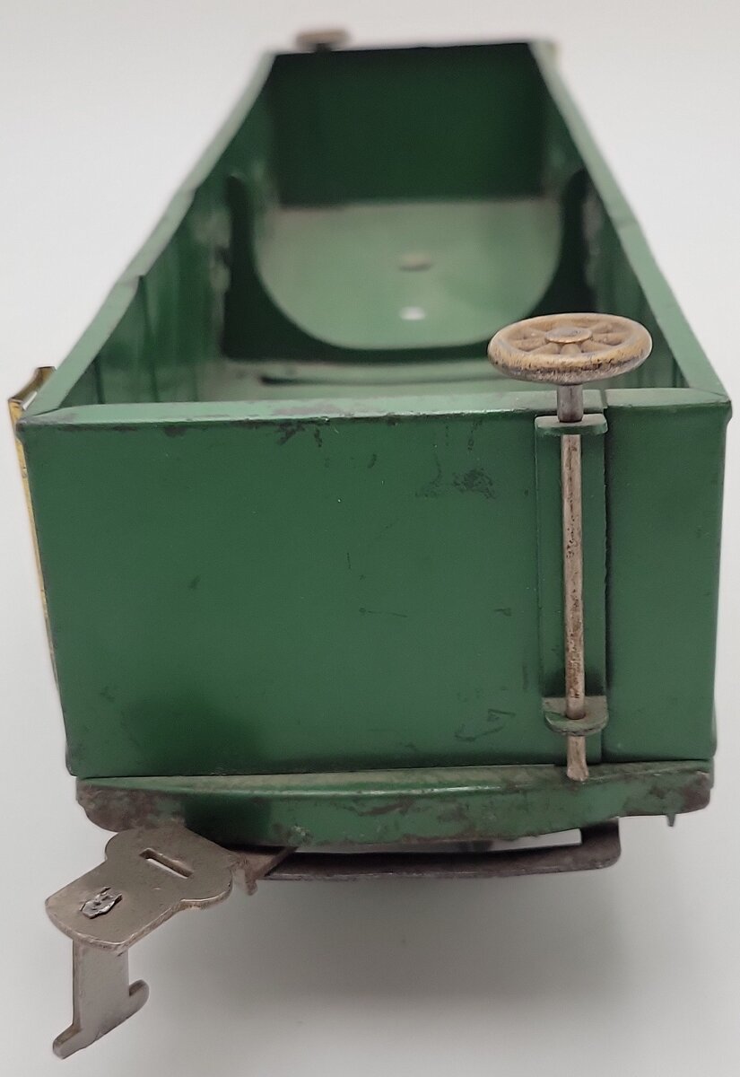 American Flyer 4017 Vintage Standard Gauge Green Tinplate Gondola VG