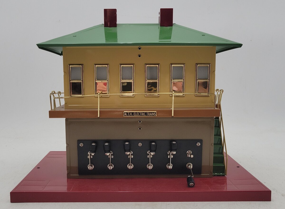 MTH 10-1124 Standard Gauge Tinplate Switch Tower with Knife Switches EX/Box