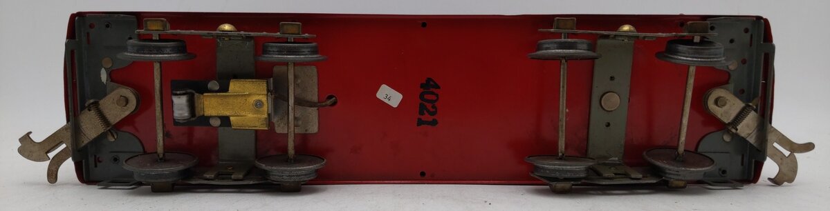American Flyer 4021 Vintage Wide Standard Gauge Red Tinplate Caboose VG