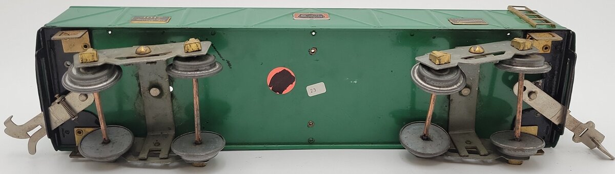 American Flyer 4017 Vintage Standard Gauge Green Tinplate Gondola VG