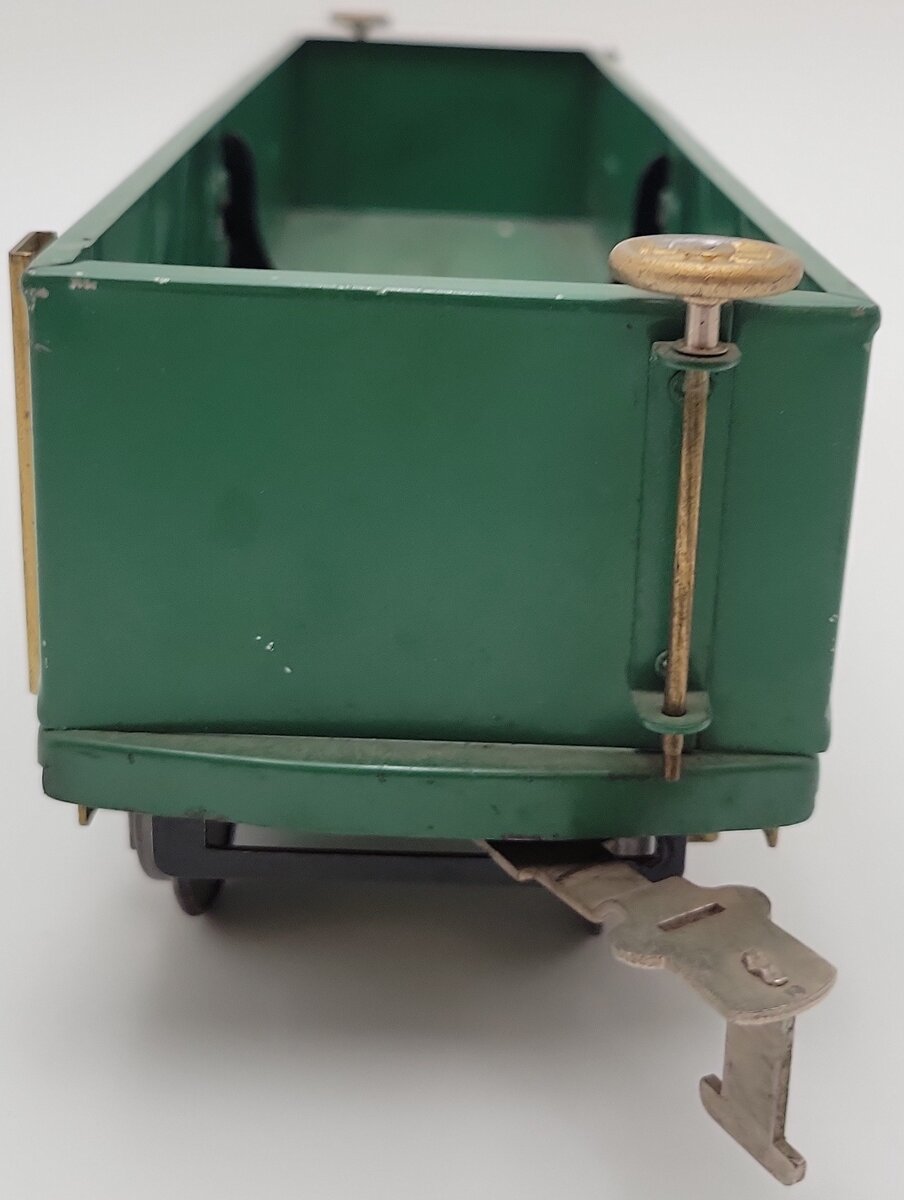 American Flyer 4017 Vintage Standard Gauge Green Tinplate Gondola VG