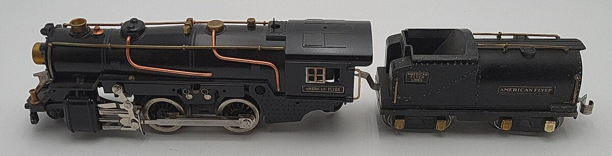 American Flyer 3326 Vintage O 2-4-2 Steam Locomotive & Tender VG