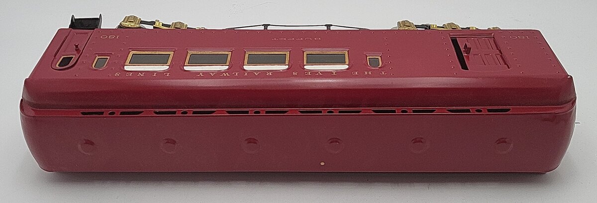 Ives 180 Vintage Standard Gauge Tinplate Passenger Car #180