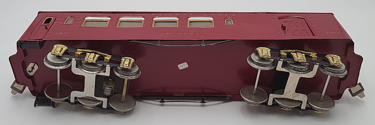 Ives 180 Vintage Standard Gauge Tinplate Passenger Car #180
