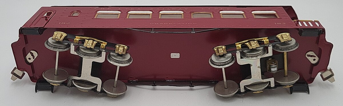 Ives 182 Vintage Standard Gauge Observation Car #182