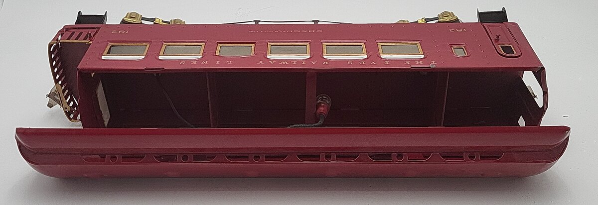Ives 182 Vintage Standard Gauge Observation Car #182