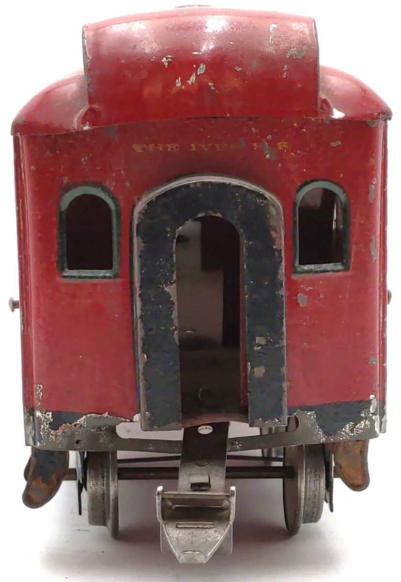 Ives 187 Vintage Standard Gauge Tinplate Passenger Car VG