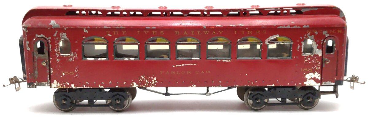 Ives 188 Vintage Standard Gauge Parlor Car VG