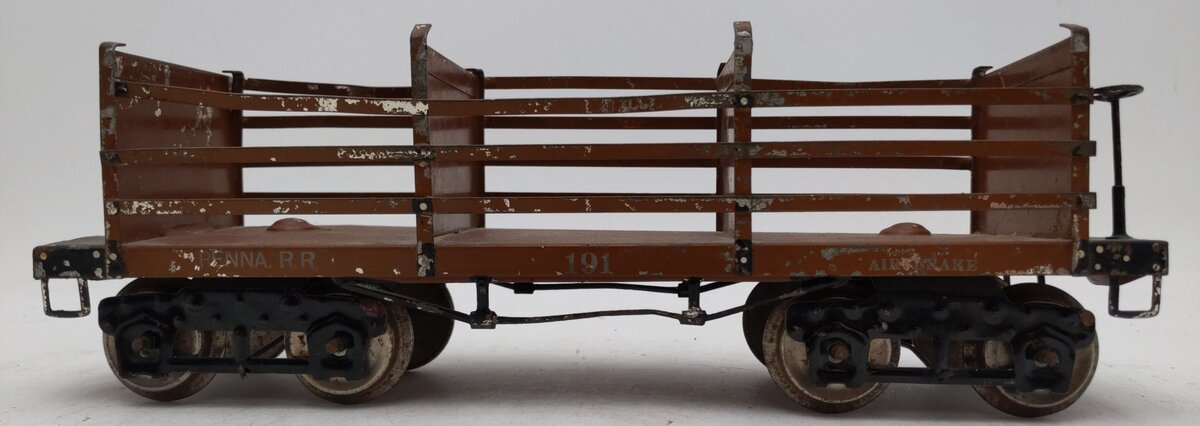 Ives 191 VIntage Standard Gauge Pennsylvania Railroad Brown Gondola