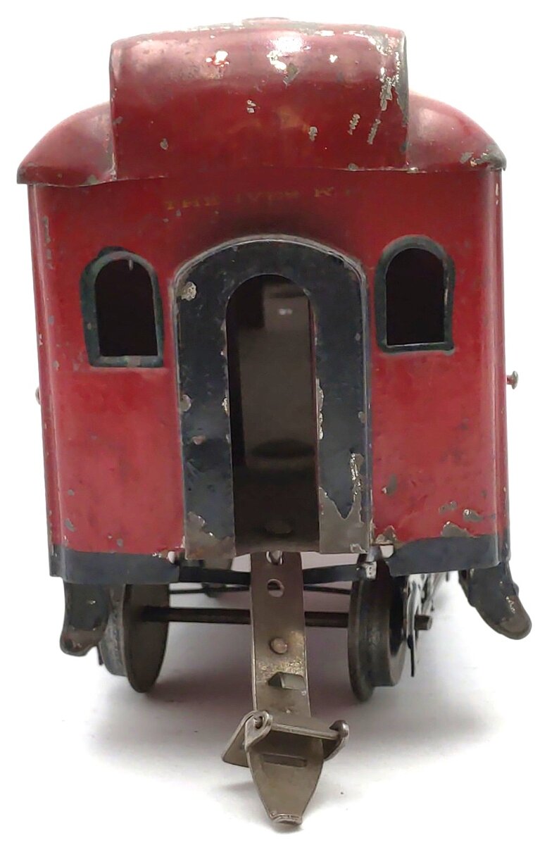 Ives 189 Vintage Standard Gauge Tinplate Observation Car VG