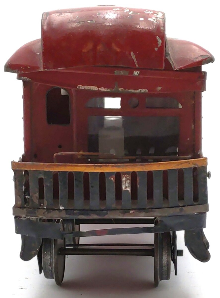 Ives 189 Vintage Standard Gauge Tinplate Observation Car VG