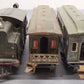 Ives 3253 Vintage O 0-4-0 Tinplate Prewar Electric Loco w/ (2) Passenger Cars