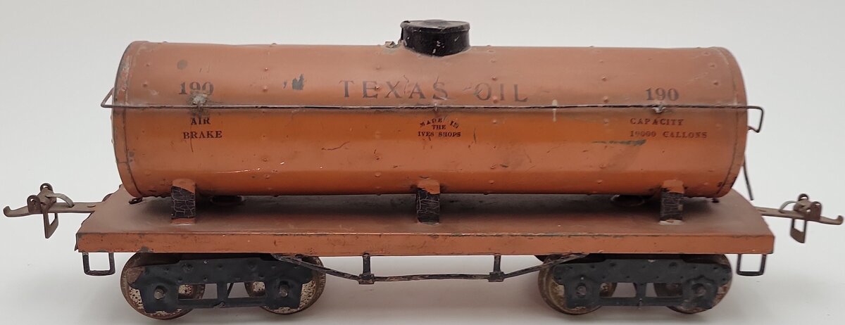 Ives 190 Vintage Standard Gauge Texas Oil Tank Car
