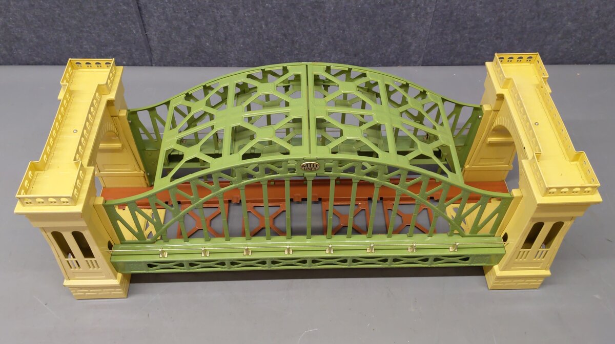 MTH 10-1015 Standard Gauge Large Tinplate Hellgate Bridge #300 EX/Box
