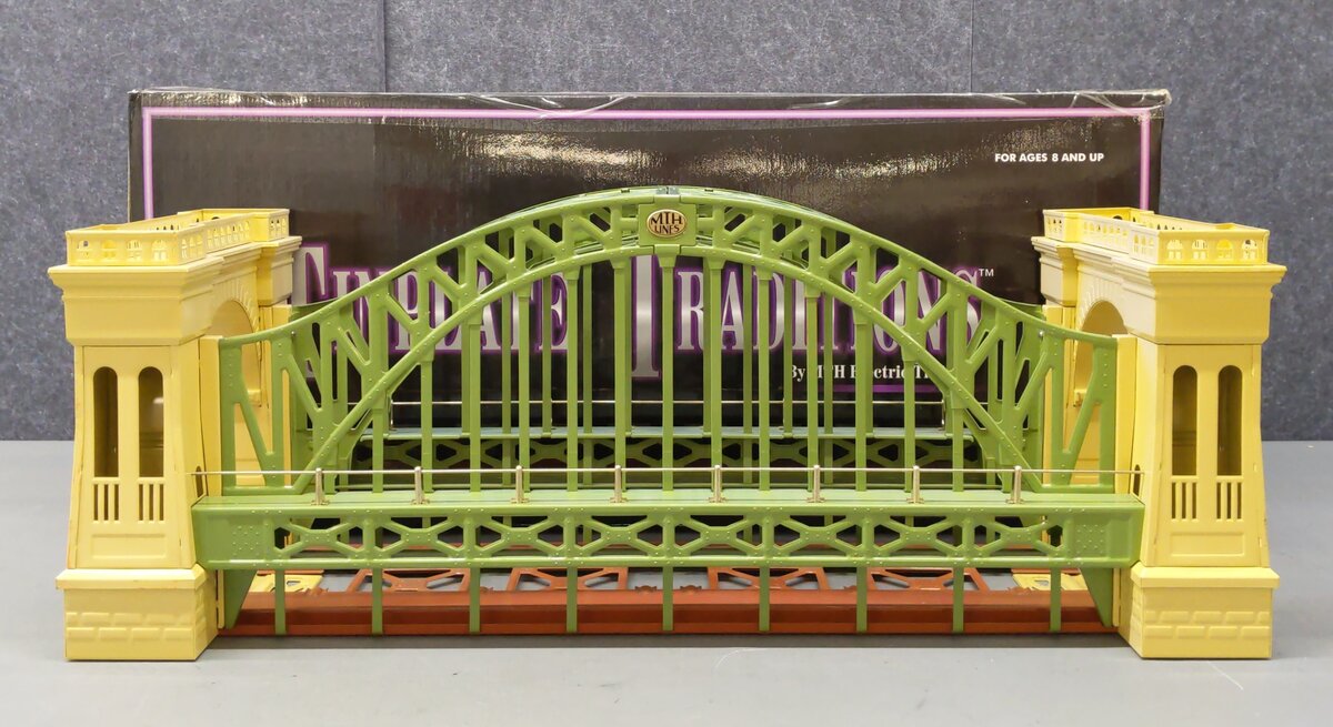 MTH 10-1015 Standard Gauge Large Tinplate Hellgate Bridge #300 EX/Box