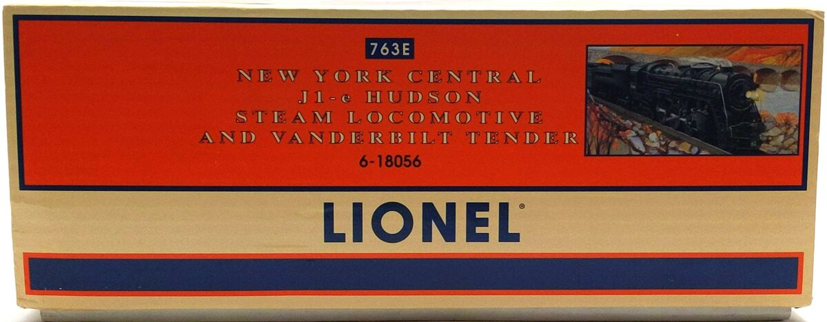 Lionel 6-18056 O NYC 763E J1e 4-6-4 Hudson Steam Locomotive & Oil Tender #5344 EX/Box
