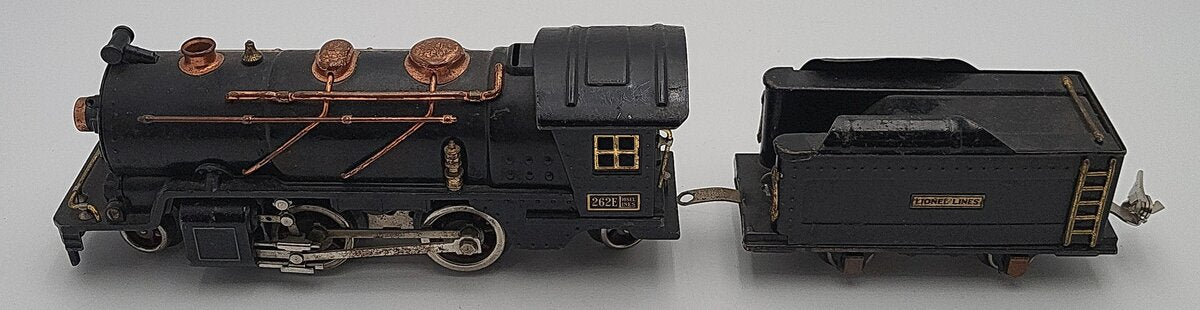 Lionel 262E Vintage O Prewar 2-4-2 Steam Locomotive & Tender VG