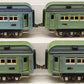 MTH 10-5062 O Two-Tone Green w/Nickel Stephen Girard Passenger Set (Set of 4) VG/Box
