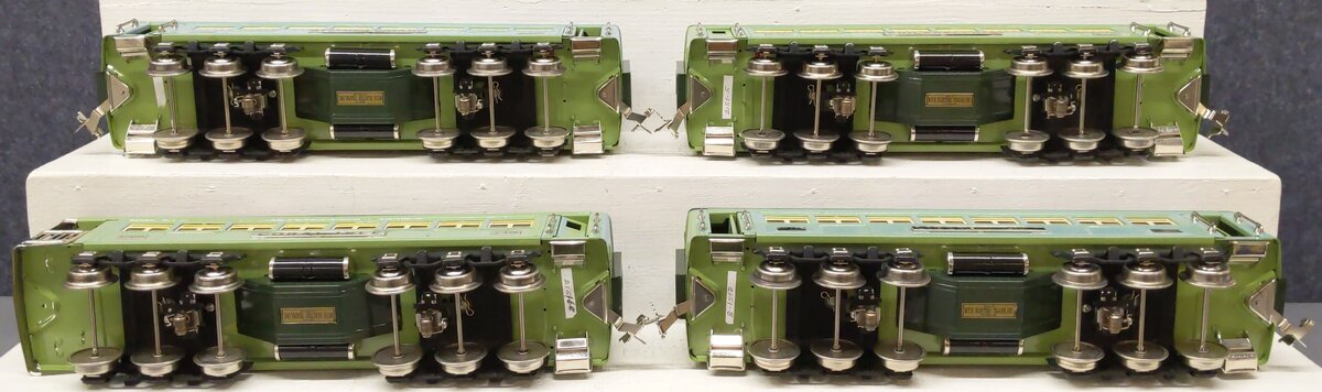 MTH 10-5062 O Two-Tone Green w/Nickel Stephen Girard Passenger Set (Set of 4) VG/Box