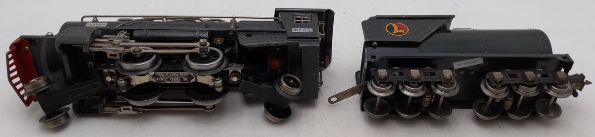 Lionel 255E Vintage O Prewar 2-4-2 Tinplate Steam Locomotive & 263W Tender VG
