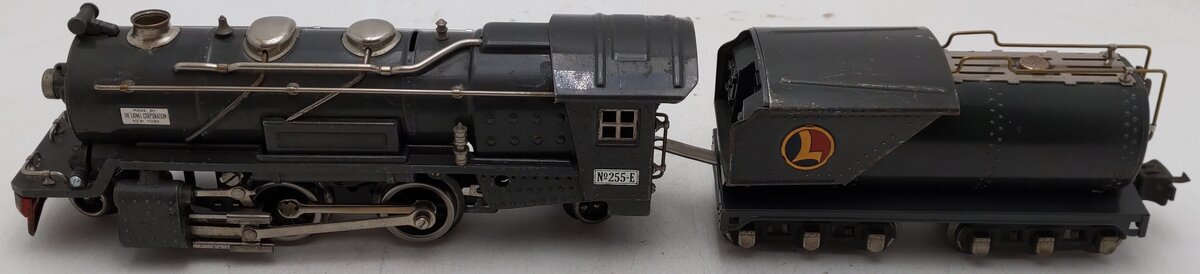 Lionel 255E Vintage O Prewar 2-4-2 Tinplate Steam Locomotive & 263W Tender VG
