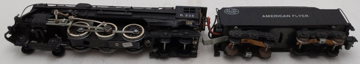 American Flyer K325 Vintage S New York Central 4-6-4 Steam Locomotive & Tender VG