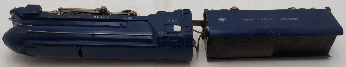 American Flyer 350 Vintage S B&O The Royal Blue 4-6-2 Die-Cast Steam Locomotive VG