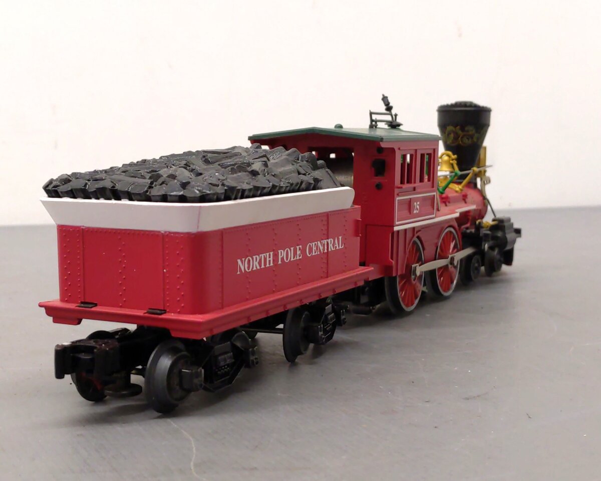 Lionel 6-18732 O North Pole 4-4-0 Steam Locomotive & Tender #25 EX