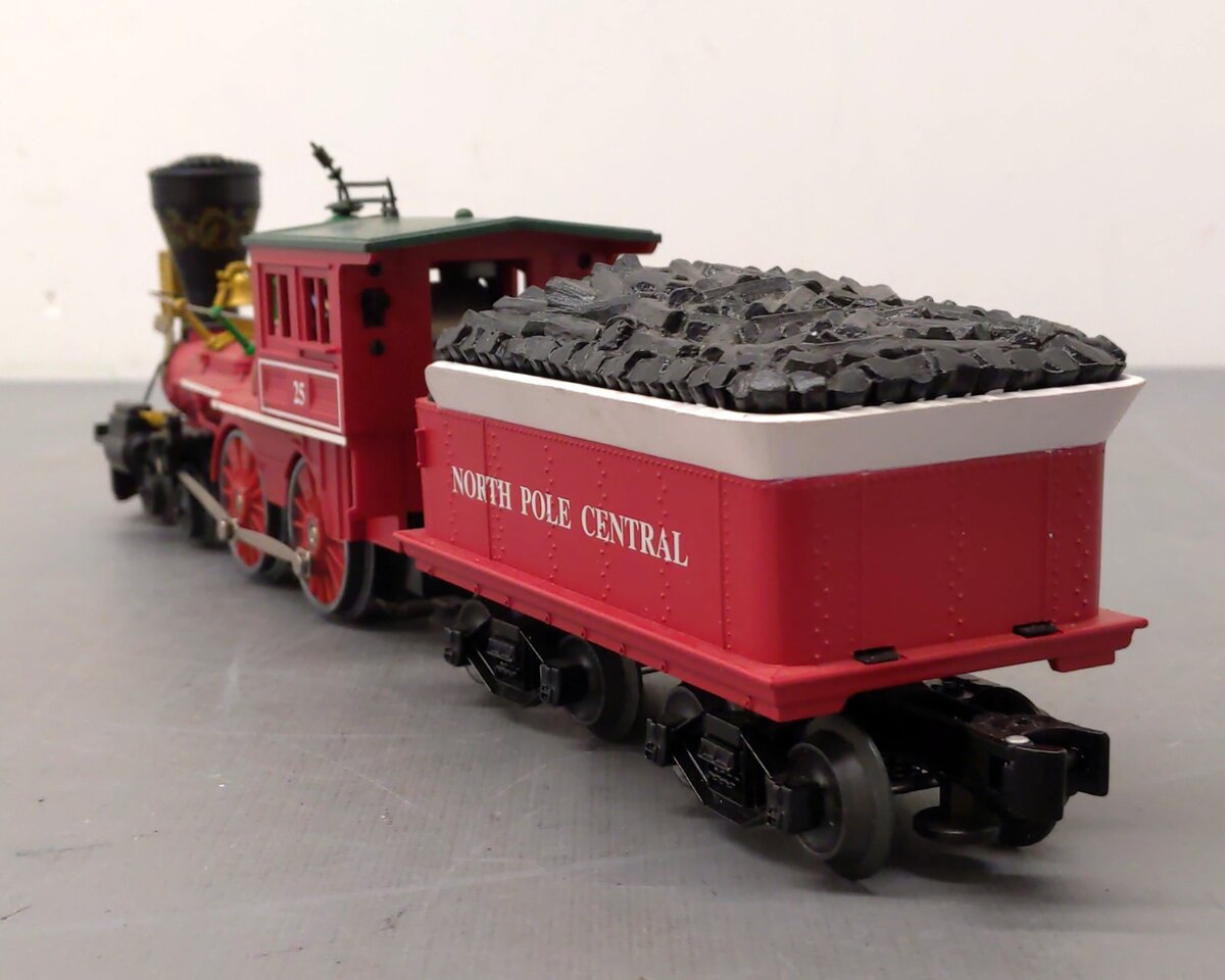 Lionel 6-18732 O North Pole 4-4-0 Steam Locomotive & Tender #25 EX