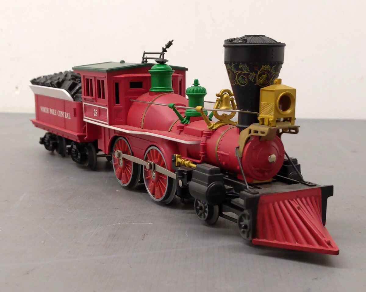 Lionel 6-18732 O North Pole 4-4-0 Steam Locomotive & Tender #25 EX
