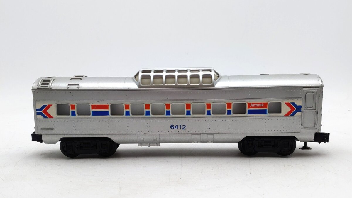 Lionel 6-6412 O Gauge Amtrak Vista Dome Passenger Car #6412 EX