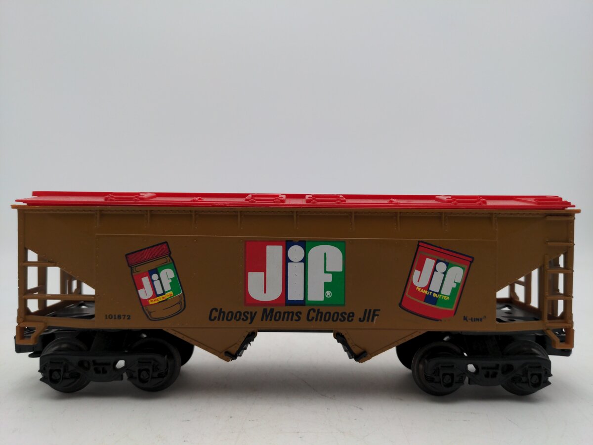 K-Line K101872 O Gauge Jif Peanut Butter 2-Bay Hopper EX