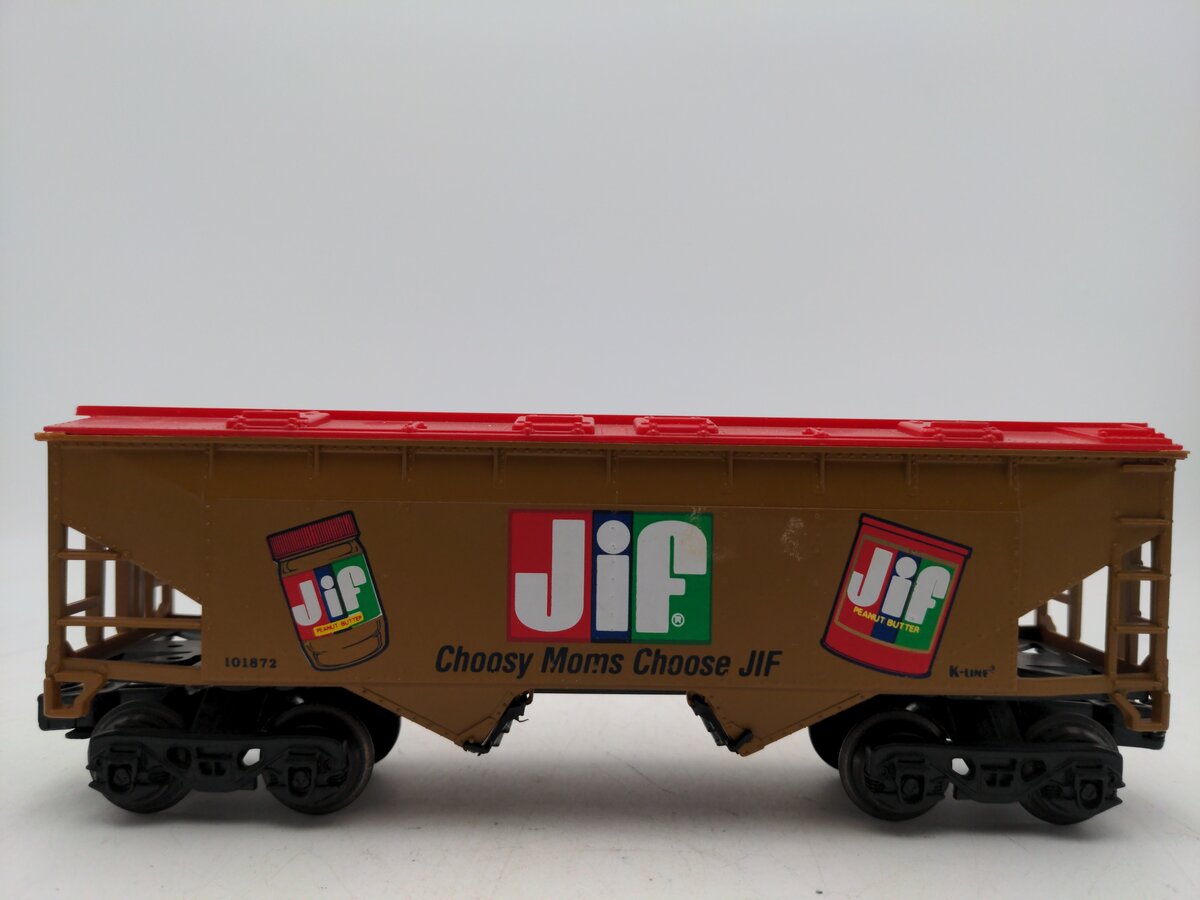 K-Line K101872 O Gauge Jif Peanut Butter 2-Bay Hopper EX