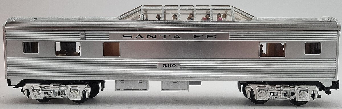Lionel 6-84725 O Santa Fe Add-On Vista Dome Car w/Passenger Figures #500 EX/Box