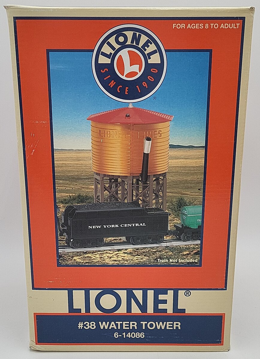 Lionel 6-14086 O #38 Operating Pumping Water Tower EX/Box