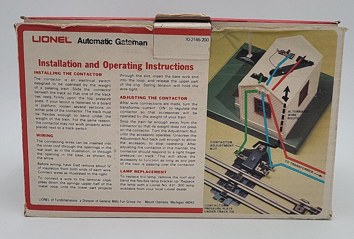 Lionel 6-2145 Automatic Gateman VG/Box