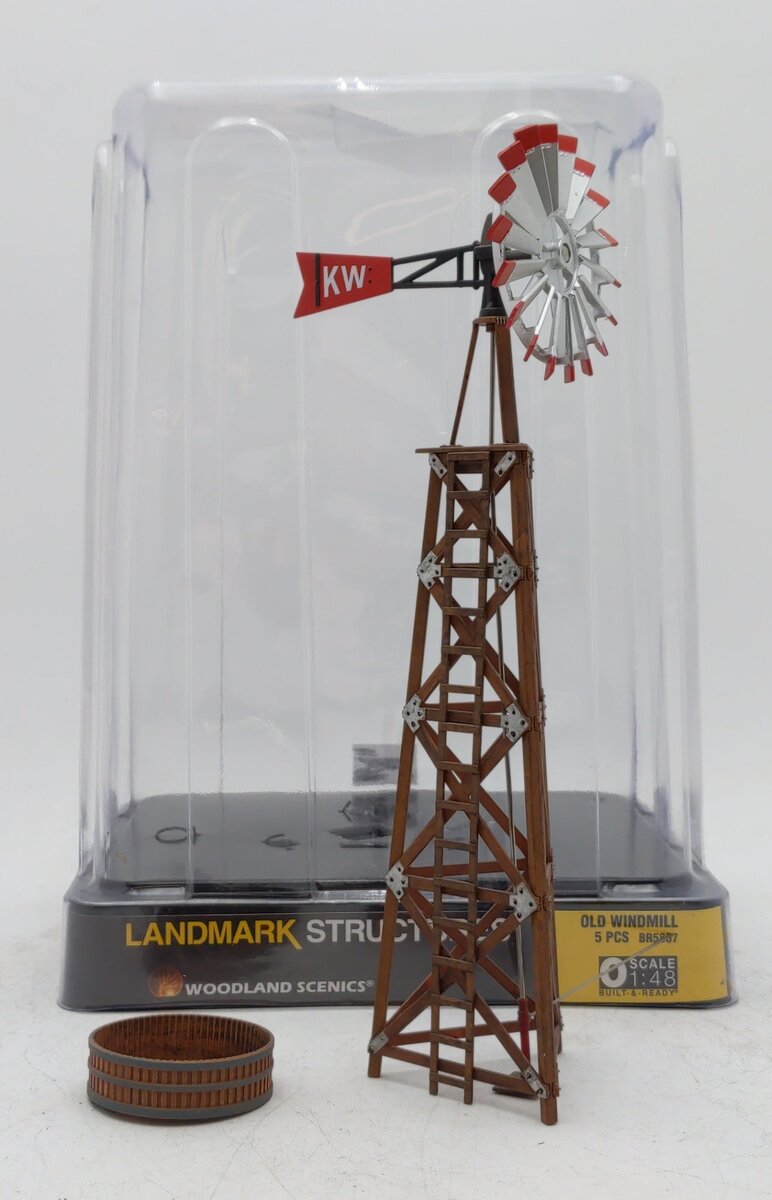 Woodland Scenics BR5867 O Built-&-Ready Old Windmill Building EX/Box