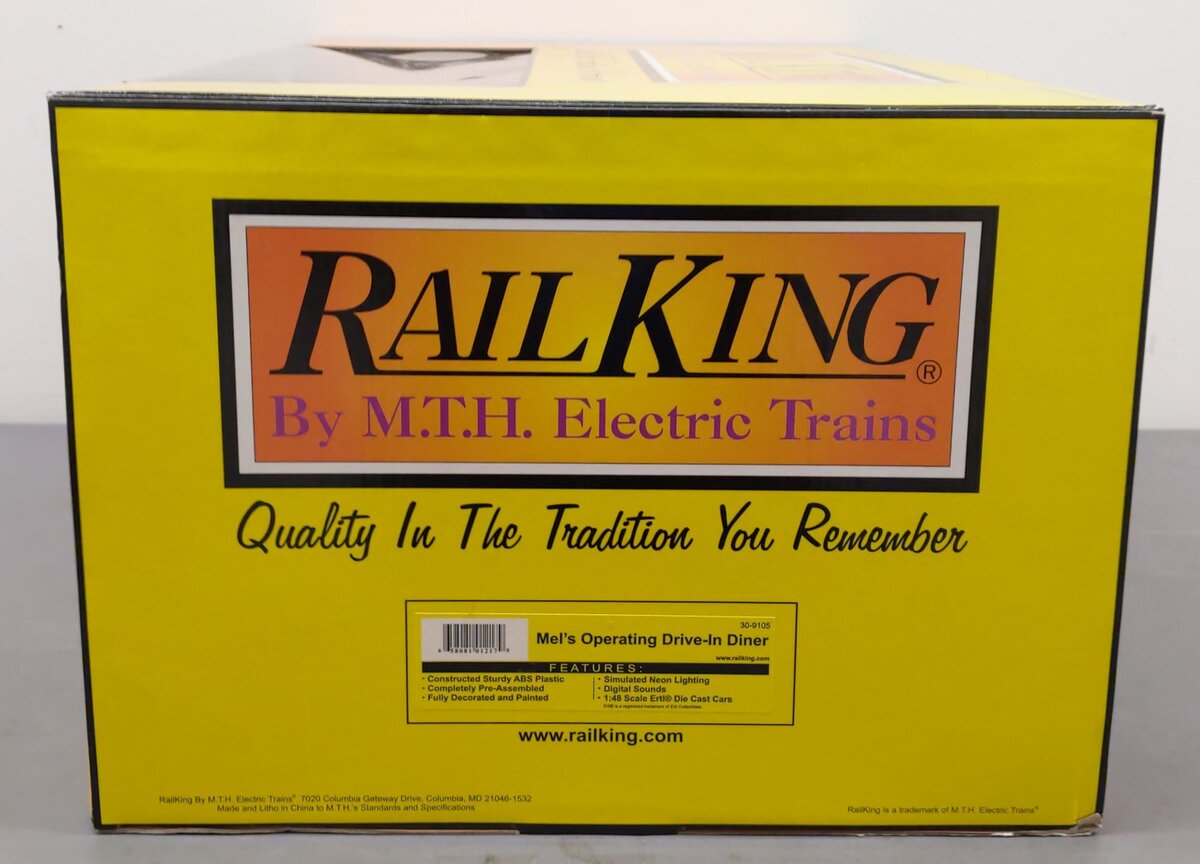 MTH 30-9105 O Mel's Operating Drive-In Restaurant EX/Box