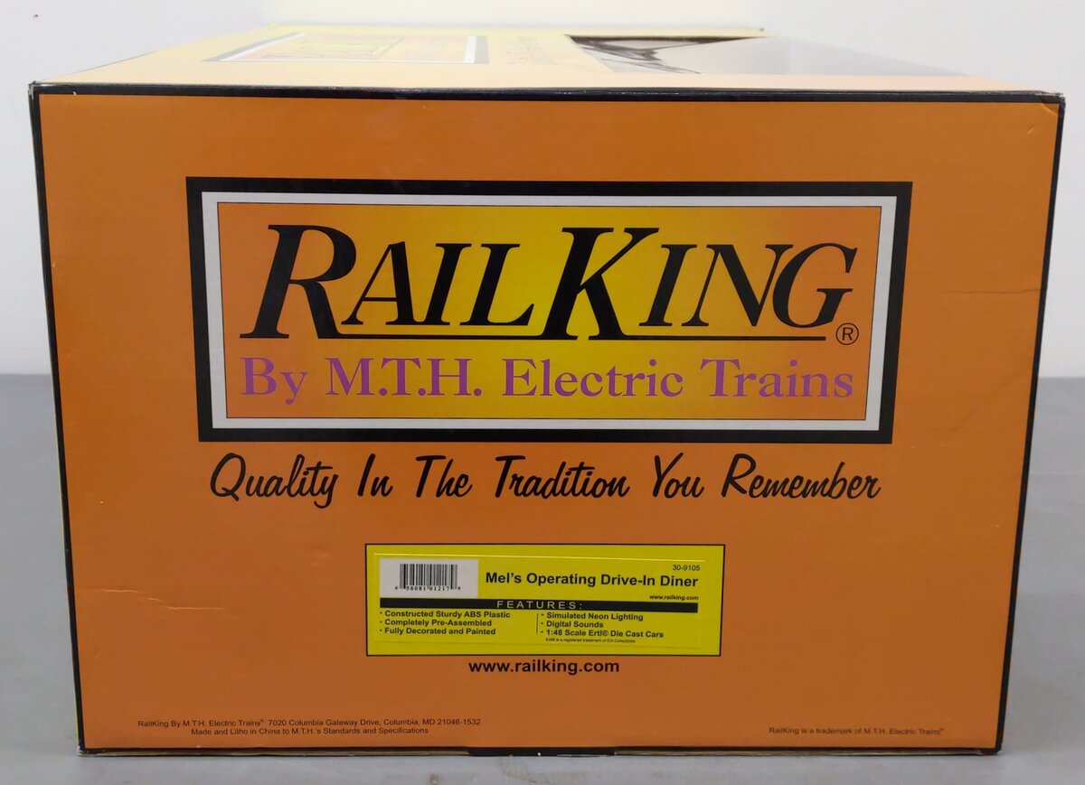 MTH 30-9105 O Mel's Operating Drive-In Restaurant EX/Box