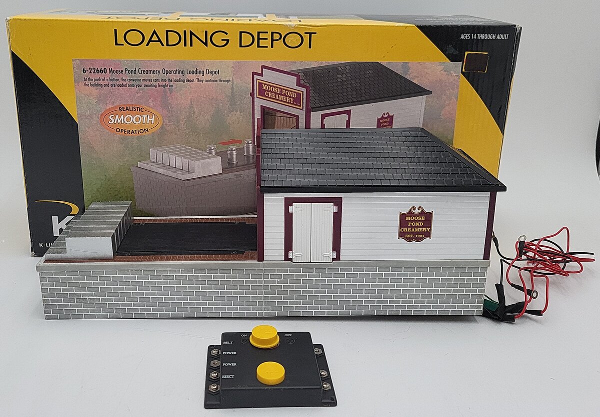 K-Line 6-22660 O Moose Pond Creamery Operating Loading Depot VG/Box