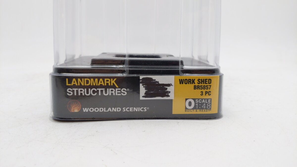 Woodland Scenics BR5857 O Scale Built-&-Ready Work Shed Building VG/Box